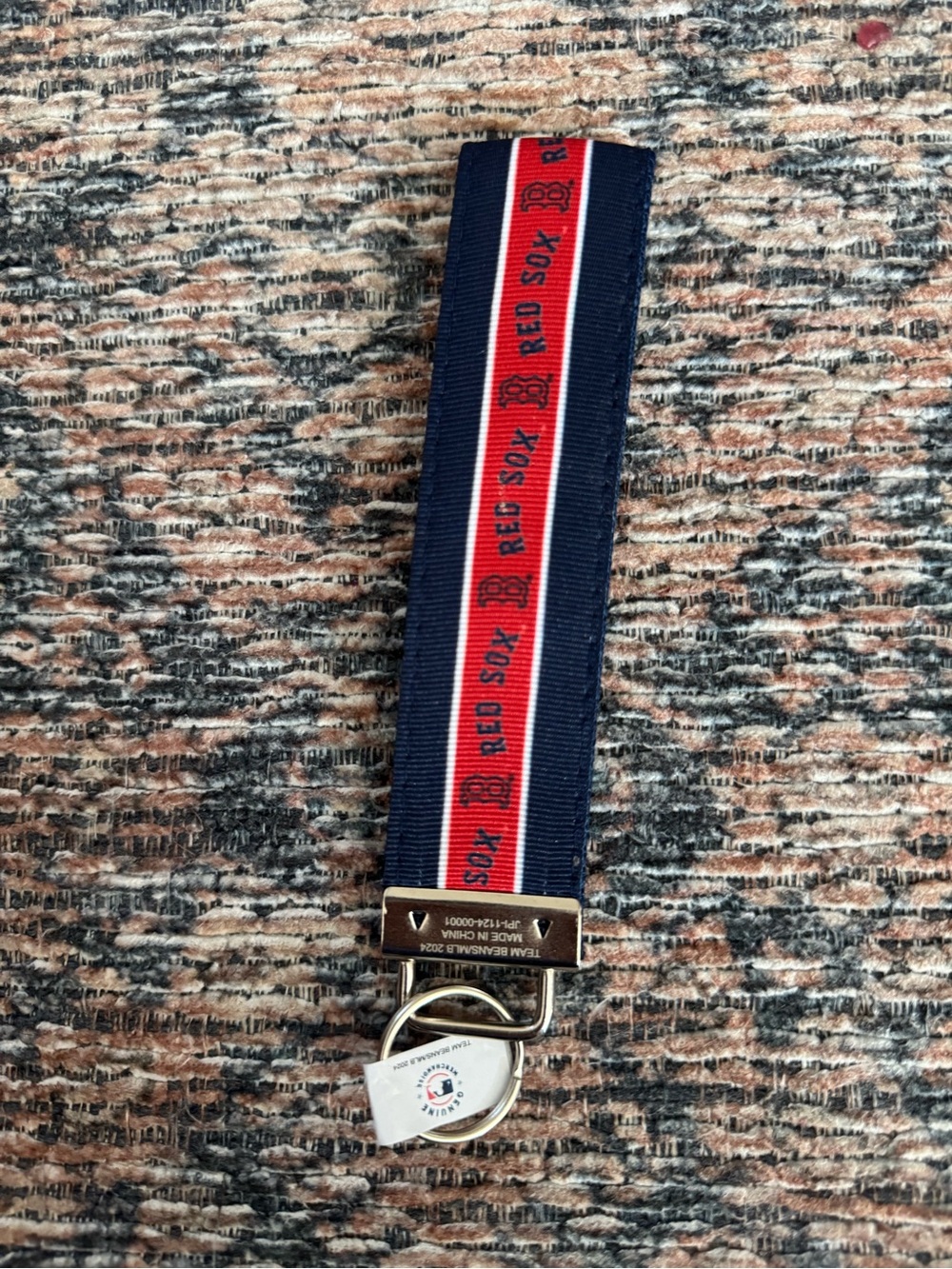 Boston Red Sox Navy and Red Key Fob Strap